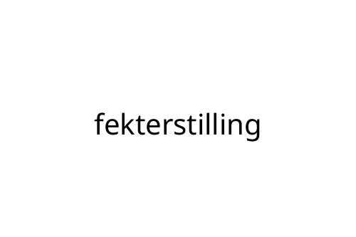 fekterstilling