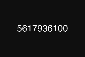 5617936100